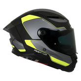 Casco Spartan Panther Sv Gale Negro Mate Gris Amarilo